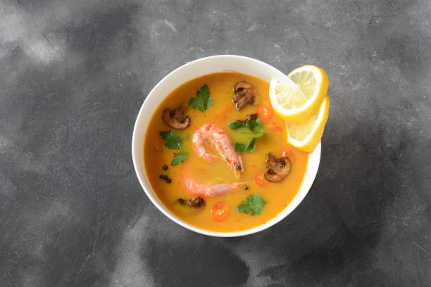 istock Tom Yam - traditional spicy Thai soup 1132175500