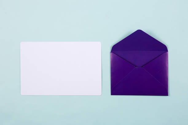 istock Thank you card, postcard and color envelope. 1132175767