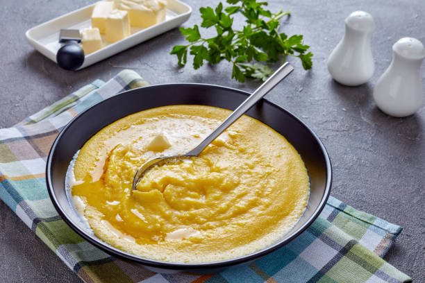 istock polenta with melting butter in a bowl 1132182862