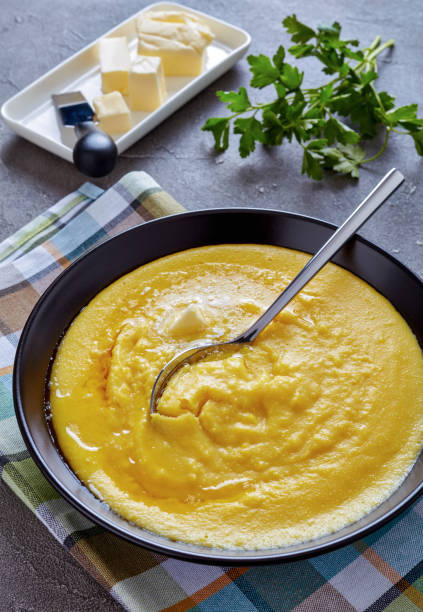 istock polenta with melting butter in a bowl 1132182886