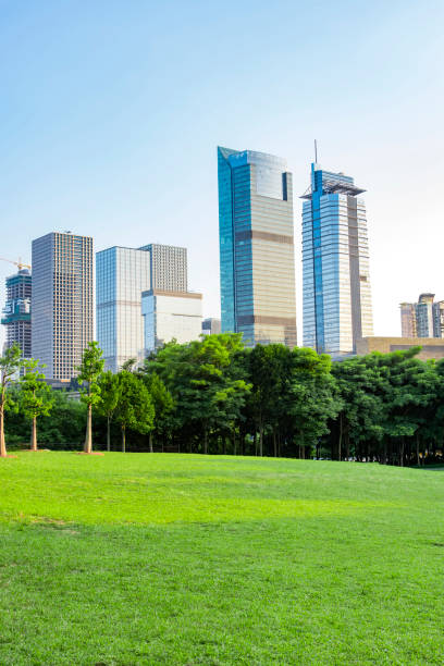 istock Toned image of modern office buildings 1132185136