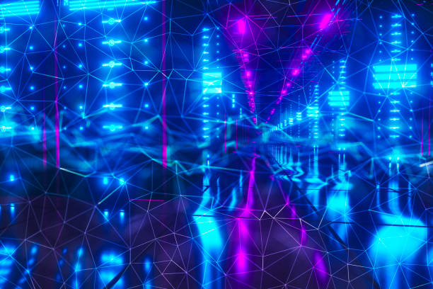 istock Abstract chaotic city ai car background 1132186762