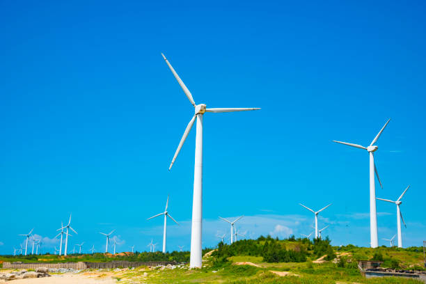 istock Wind turbines in the mountains 1132187815