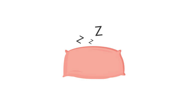Pillow Icon Pillow Icon napping illustrations stock illustrations