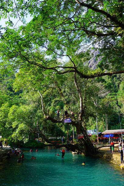istock Blue Lagoon at Vang Vieng 1132196492