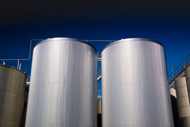 istock Series of Industrial Silos 1132201292