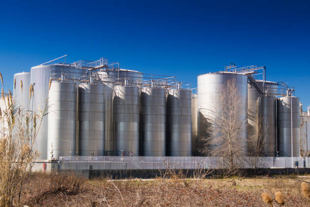istock Series of Industrial Silos 1132201297