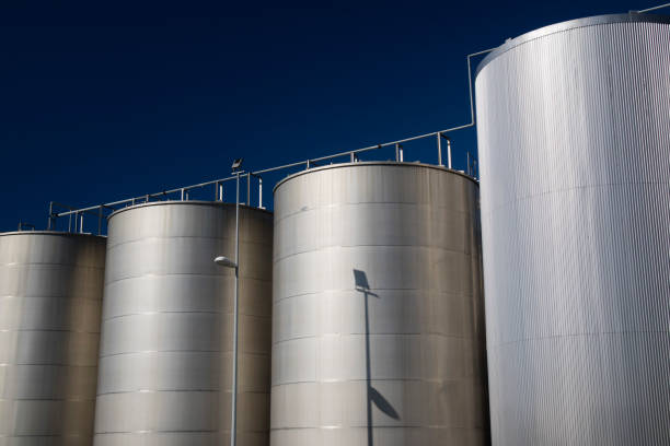 istock Series of Industrial Silos 1132201299