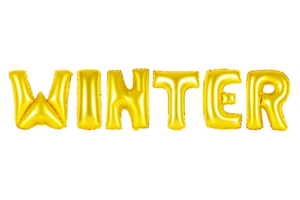 istock Gold alphabet balloons, winter 1132201507