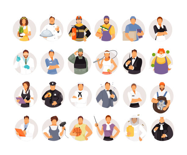 Ilustración de Retratos De Personas De Diferentes Profesiones y más Vectores Libres de Derechos de Oficio - Oficio, Varios oficios, Avatar - iStock Ilustración de Retratos De Personas De Diferentes Profesiones y más Vectores Libres de Derechos de Oficio - Oficio, Varios oficios, Avatar - iStock