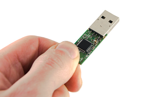 Usb Inner Shell Inside Usb Structure In Hand Exposed Circuit Of Usb Flash Drive Stock ...