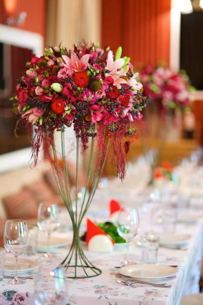 istock The composition is made by florists from fresh flowers. 1132207833
