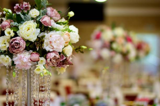 istock The composition is made by florists from fresh flowers. 1132208451