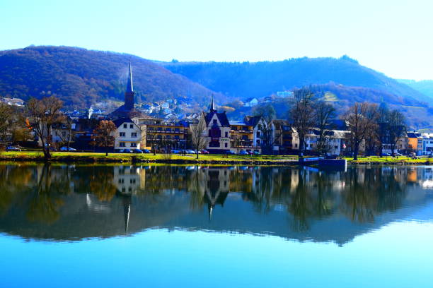 istock view across the river to Treis-Karden 1132208690