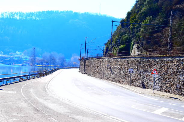 istock Waterfront road in Mosel valley, Treis-Karden 1132208878