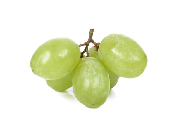 istock Grapes green on white Background 1132213137