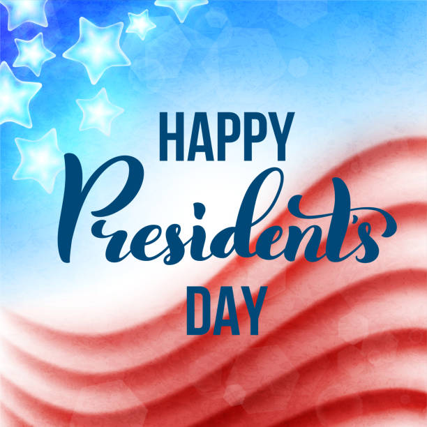 istock Happy Presidents Day in USA card. Template poster with handwritten lettering. Vector 1132213301