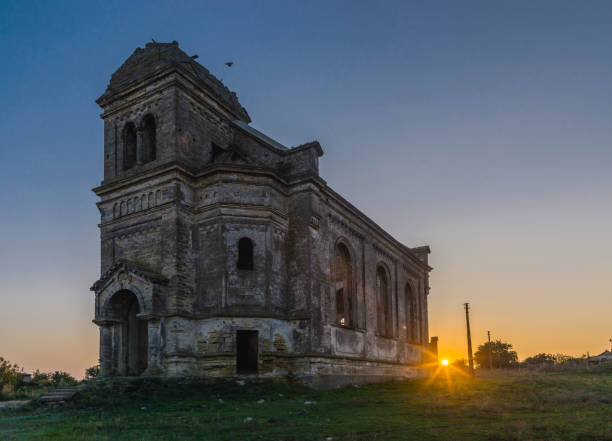 istock Abandoned Catholic church in Ukraine 1132213775