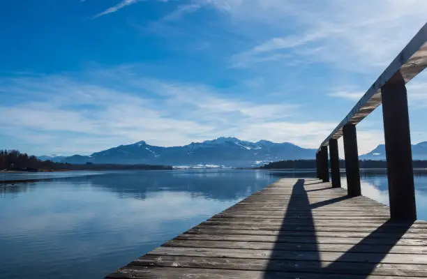 Lake Chiemsee in the Bavarian Alps