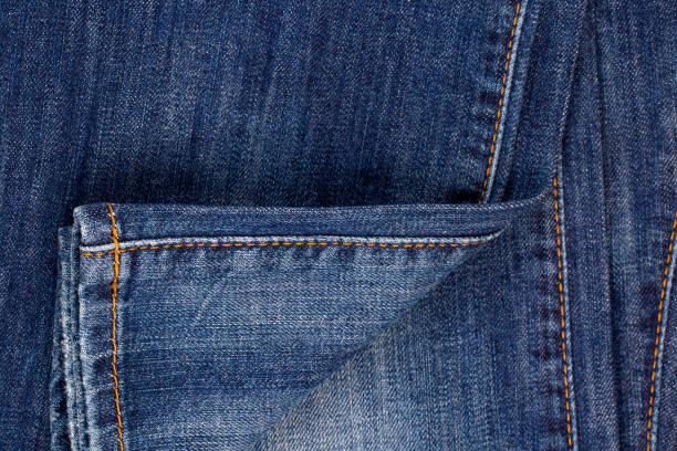 istock Blue jeans fabric. Denim jeans texture or denim jeans background. 1132214894