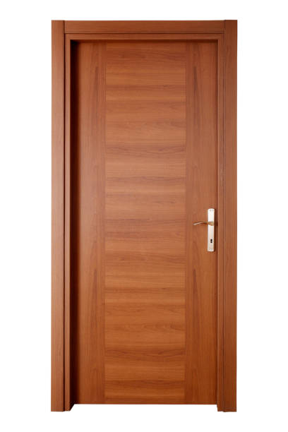 istock Modern wooden interior door 1132215121