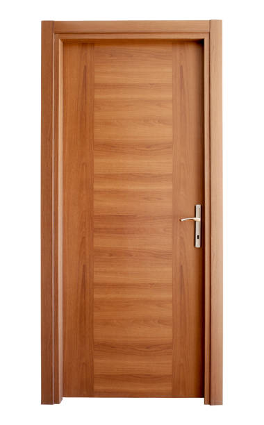 istock Modern wooden interior door 1132216337