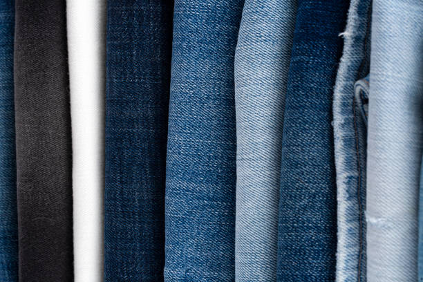 istock Blue jeans fabric. Denim jeans texture or denim jeans background. 1132216429