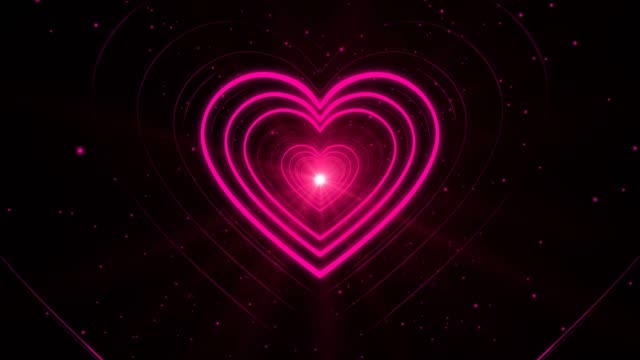 Valentine's Day Pink Heart Shape Tunnel