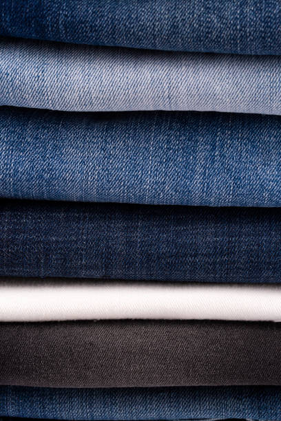 istock Blue jeans fabric. Denim jeans texture or denim jeans background. 1132218425