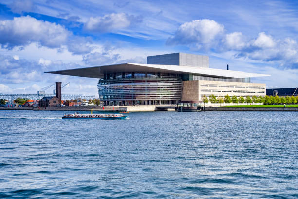 Copenhagen, Denmark - June 6, 2013: Exterior view of The Royal Danish Theatre in Copenhagen, Denmark, in June 2013