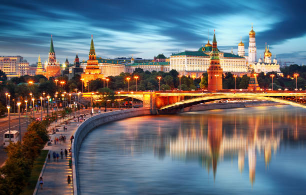 istock Moscow cityscape in Russia, Kremlin 1132219644