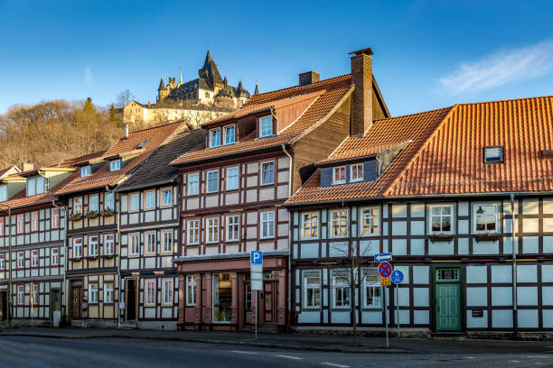Wonderful odt half-timbered facedes in a street