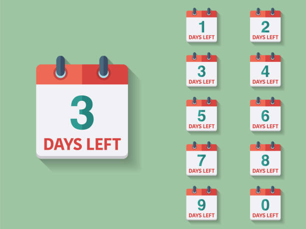 Days Left, countdown. Days Left, countdown. Vector number days to go countdown stock illustrations