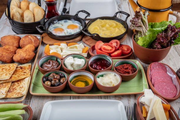 istock Turkish breakfast delicious, rich breakfast. 1132222478