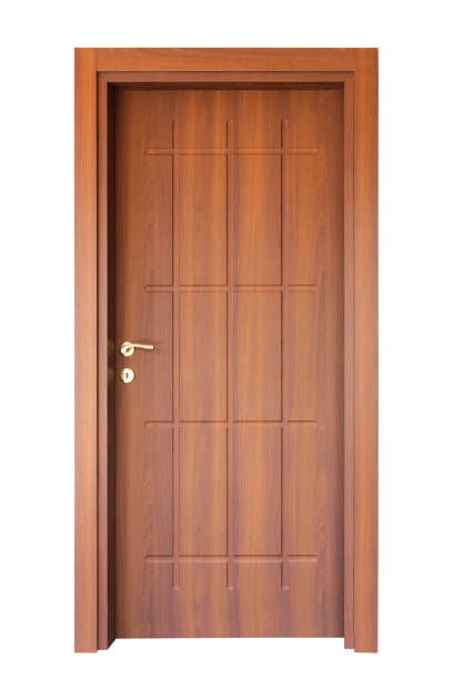 istock Modern wooden interior door 1132223561