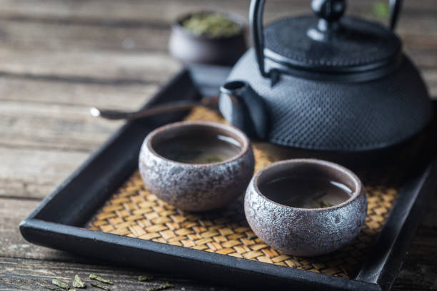 té verde saludable - tea chinese tea japan green tea fotografías e imágenes de stock