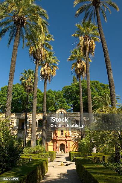 Alcazar Garden Stock Photo - Download Image Now - Alcazar Palace, Seville, Andalusia