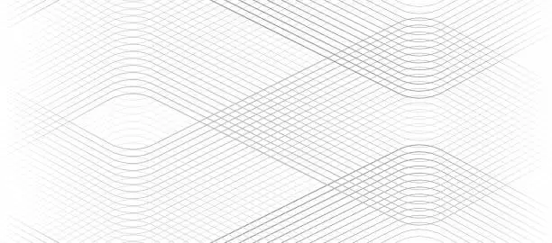 Vector illustration of The gray pattern of lines.