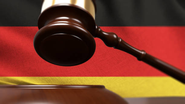 istock Gavel And Flag Law Concept 1132225400