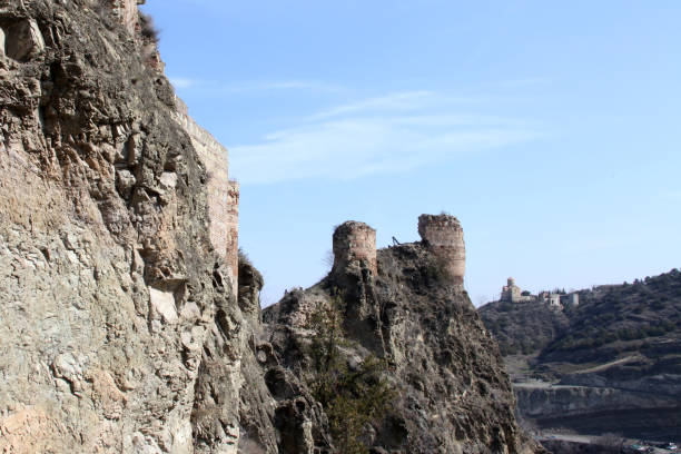 Narikala Fortress in Tbilisi stock photo