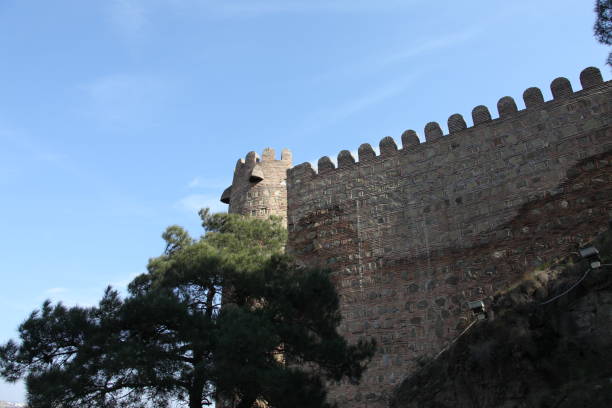 Narikala Fortress in Tbilisi stock photo