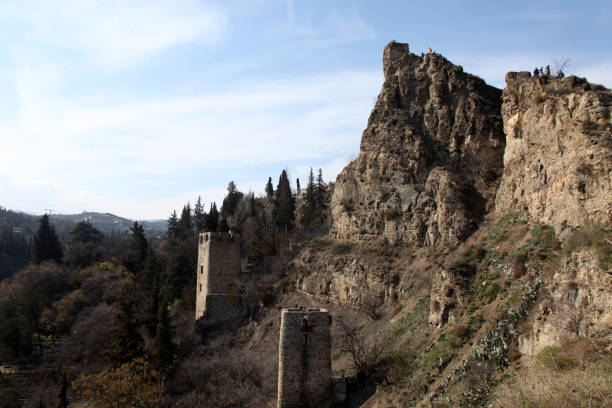 Narikala Fortress in Tbilisi stock photo