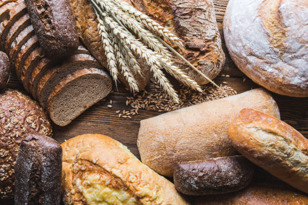 istock Still life with breads and wheats 1132228136