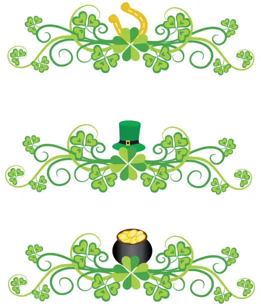 Vector illustration of Clover background .