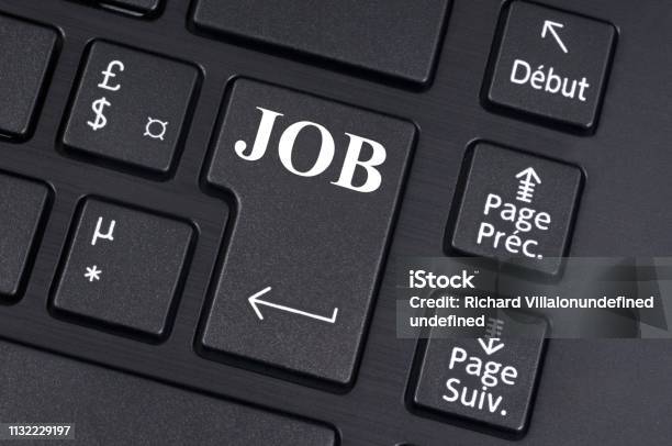 Job Stock Photo - Download Image Now - Computer Keyboard, Employment And Labor, Horizontal