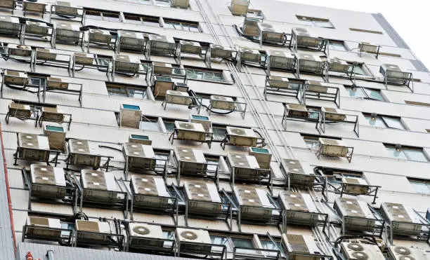 Photo of Air conditioners on building wall
