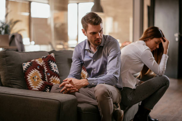 istock Unhappy young couple 1132229411