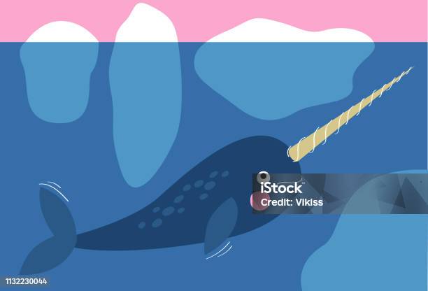 Narwhal Stock Illustration - Download Image Now - Narwhal, Illustration, Unicorn