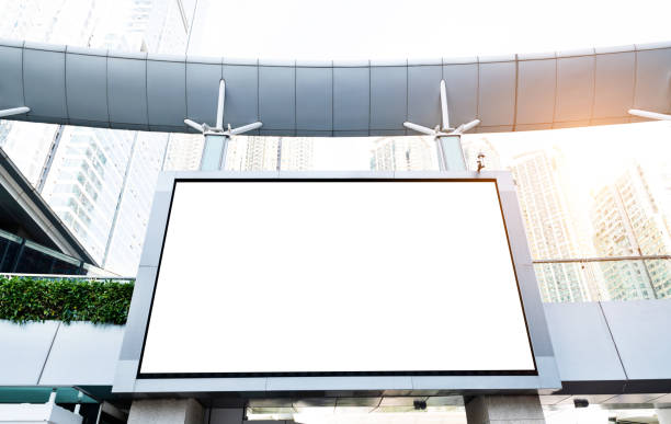 istock Blank billboard on the wall of shopping mall 1132230287