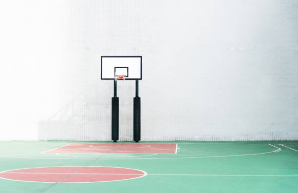 istock Basketball hoop in the playground 1132230376